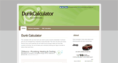 Desktop Screenshot of dunkcalculator.com