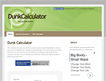 Tablet Screenshot of dunkcalculator.com